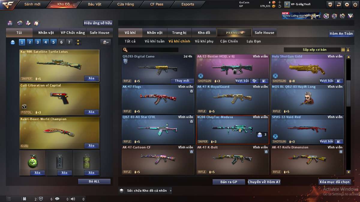 shop acc cf uy tin gia re